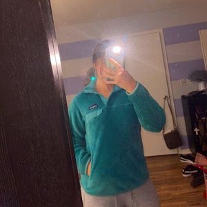 Patagonia Teal Snap-tool fleece